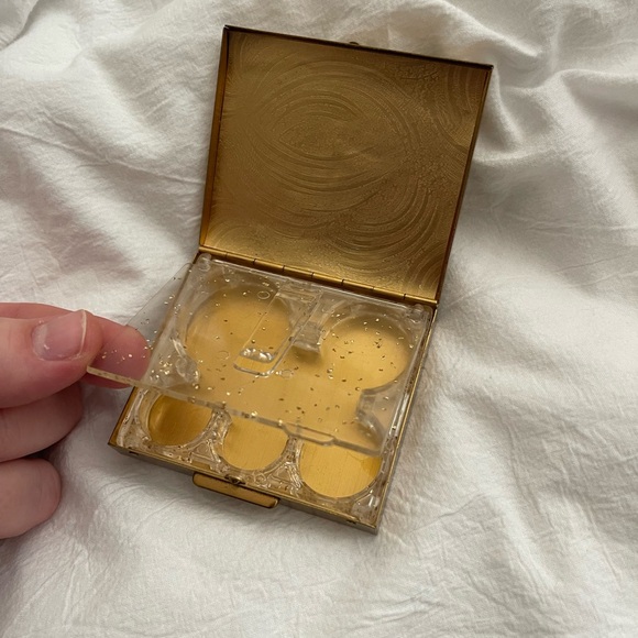 vintage brass gem & pearl money clip - Picture 3 of 5